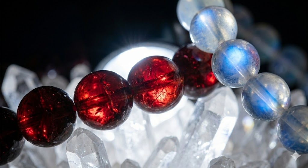 浄化済み・春の新生活を応援する天然石お守りブレスレット